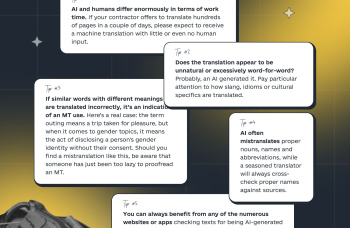 Human and Machine Translation: How to Distinguish between Them?